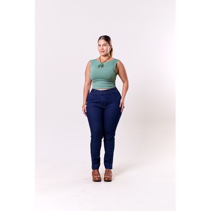 Calça Jeans Social Feminino Plus