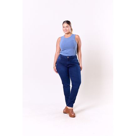 Calça Jeans Cigarrete Feminina Plus