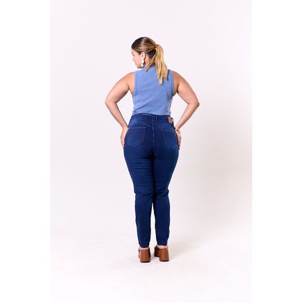 Calça Jeans Cigarrete Feminina Plus