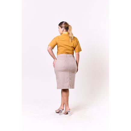 Saia Sarja Longa Feminina Plus