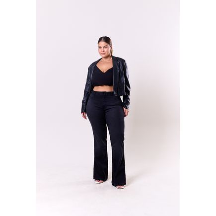 Calça Jeans Flare Feminina Plus Size