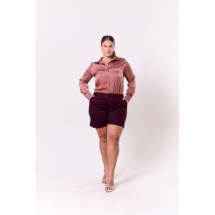 Short Social Sarja Feminino Plus Size
