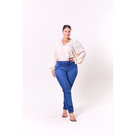 Calça Jeans Cigarrete Feminina  Plus
