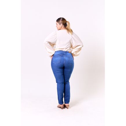 Calça Jeans Cigarrete Feminina  Plus