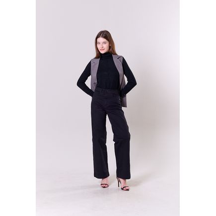 Calça Jeans Pantalona Feminina