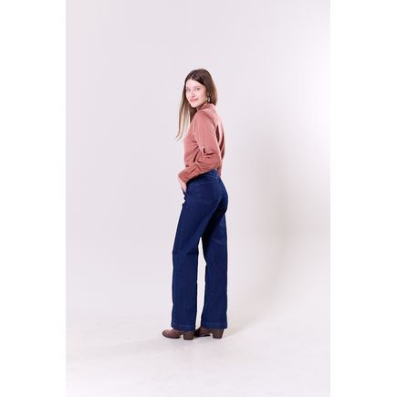 Calça Jeans Pantalona Feminina
