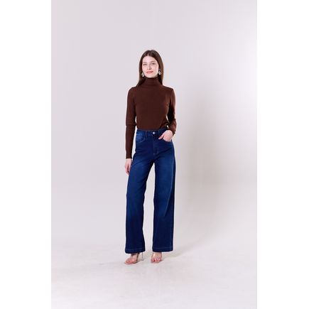 Calça Jeans Pantalona Feminina