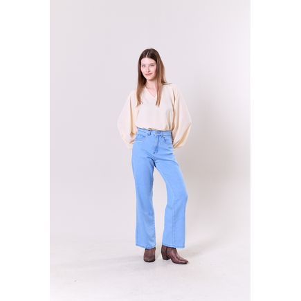Calça Jeans Wide Leg Feminina