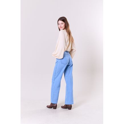 Calça Jeans Wide Leg Feminina