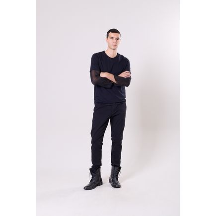 Calça Social Sarja Super Skinny Masculina