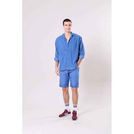 Bermuda Jeans Tradicional Masculina