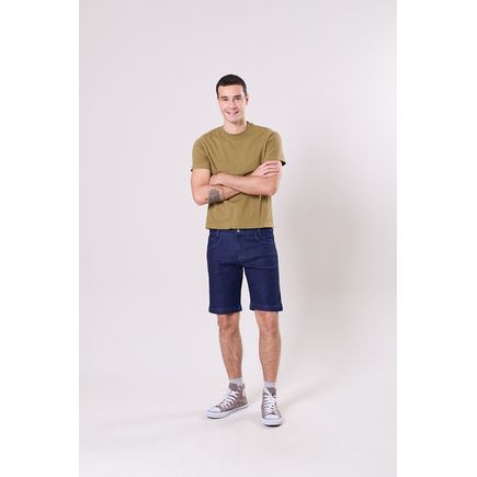 Bermuda Jeans Tradicional Masculina