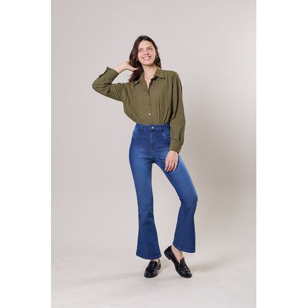 Calça Jeans Flare Feminina